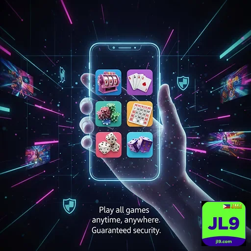 Mobile player enjoying exciting casino games with jl9